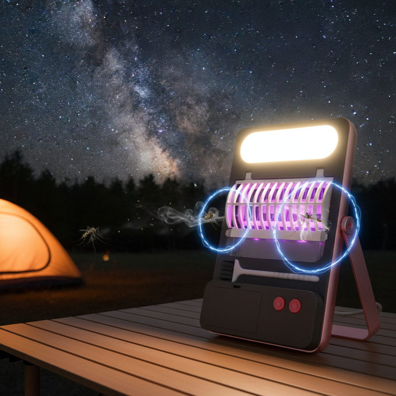 Lampe solaire anti-insectes 3en1 -MosquiLamp Pro™-