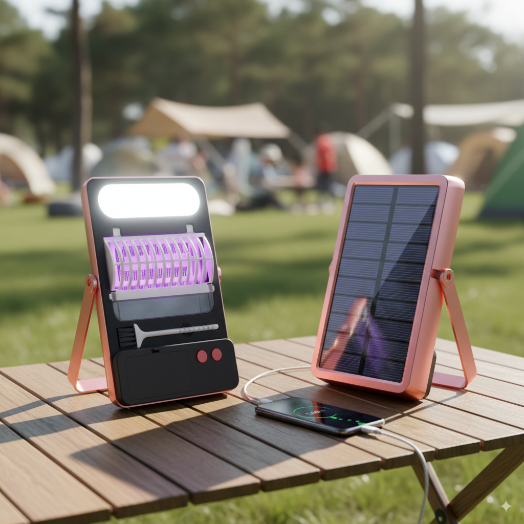 Lampe solaire anti-insectes 3en1 -MosquiLamp Pro™-